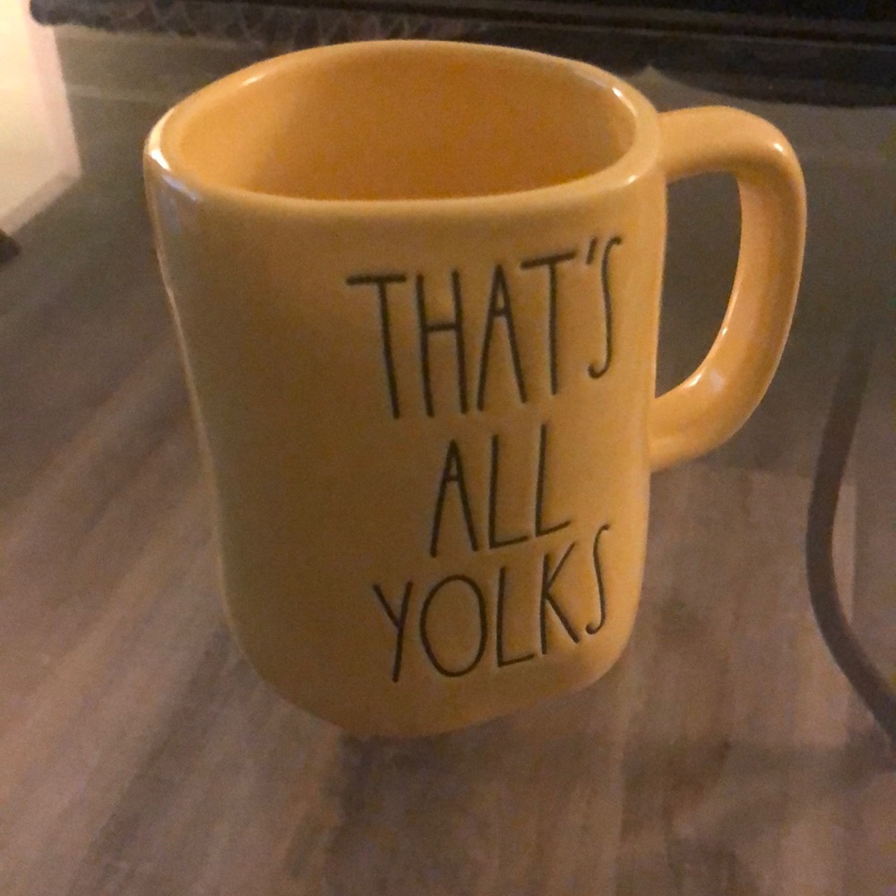 “That’s all yolks” Rae Dunn Coffee Cup